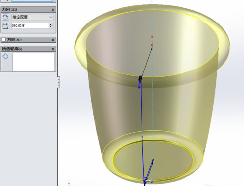 SolidWorks軟件建模學(xué)垃圾桶怎么畫－曲面旋轉(zhuǎn)功能